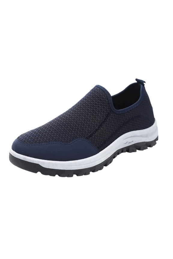 Sneakers for Men Trendy Funny Lightweight Wide Toe Box Minimalist House Shoes for Men Indoor Lace Up Mesh Walking Sneakers Outdoor Work Shoes