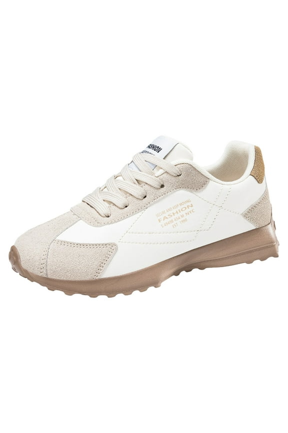 Sneakers for Women Wide Soft Breathable Stability Waterproofs Tennis Outdoor Sports Women Fall Shoes Size 10(Beige,7)