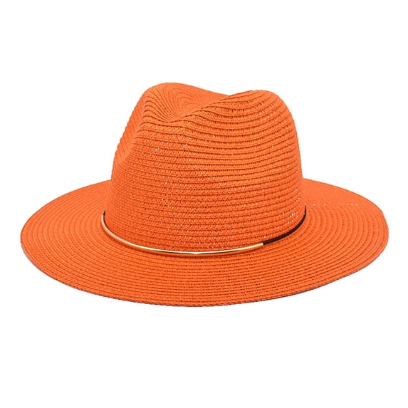 CHENge Stylish Summer Straw Hat for Men and Women Outdoor Travel Sun Fisherman Bucket Hat