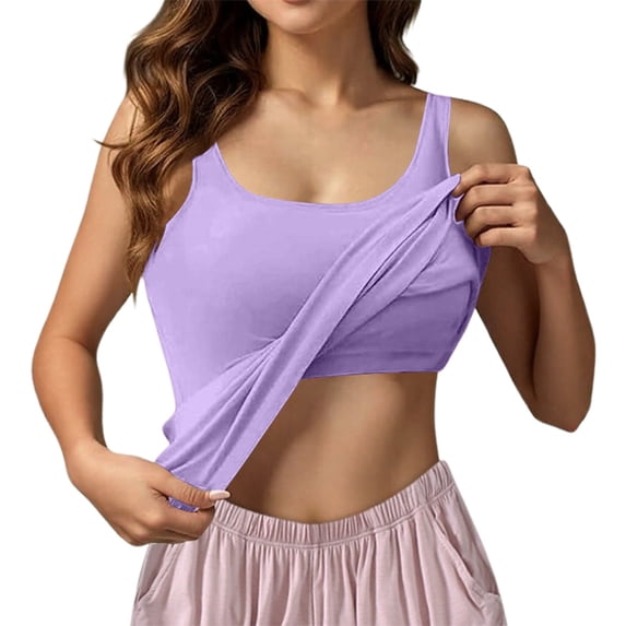 CHENge Tank Tops for Women Racerback Sleeveless Tank Tops for Women Scoop Neck Basic Undershirt Workout Sports Shirts Loose Fit Racerback Breathable Tee