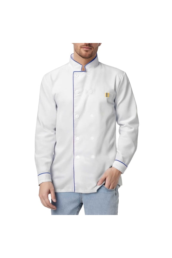 Unisex Chef Coat Long Sleeves Classic Double- Kitchen Chef Uniform