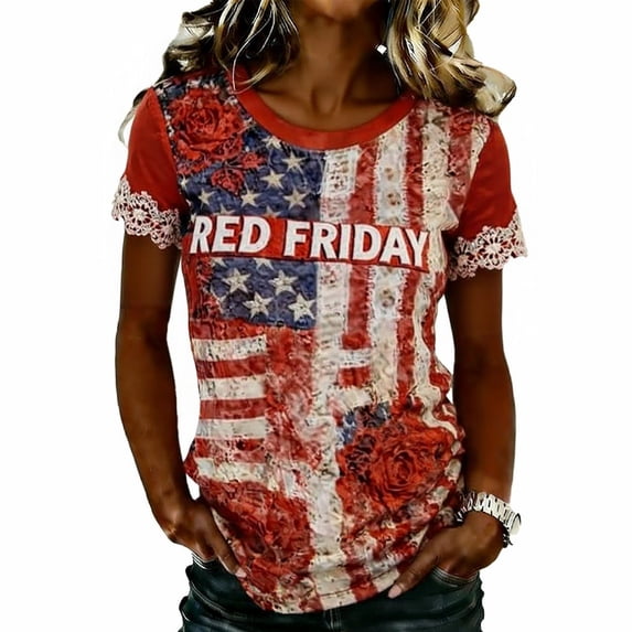 CHENge Unisex-Womens R.E.D Friday Classic Short Sleeve Remember Everyone Deployed Veteran T-Shirt