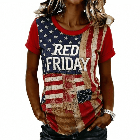 CHENge Unisex-Womens R.E.D Friday Classic Short Sleeve Remember Everyone Deployed Veteran T-Shirt