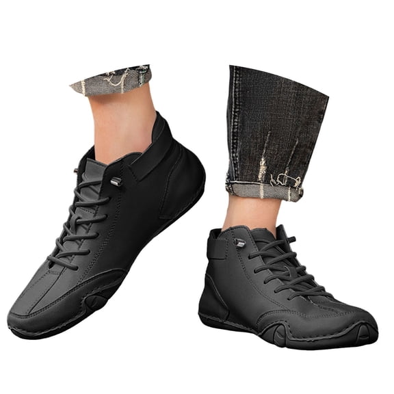 CHENge Waterproof Lightweight Unisex Outdoor Shoes for Hiking Camping & Driving Shoes High Top Chukka Boots Non- Breathable Women&Men Italian Handmade Sports Shoe