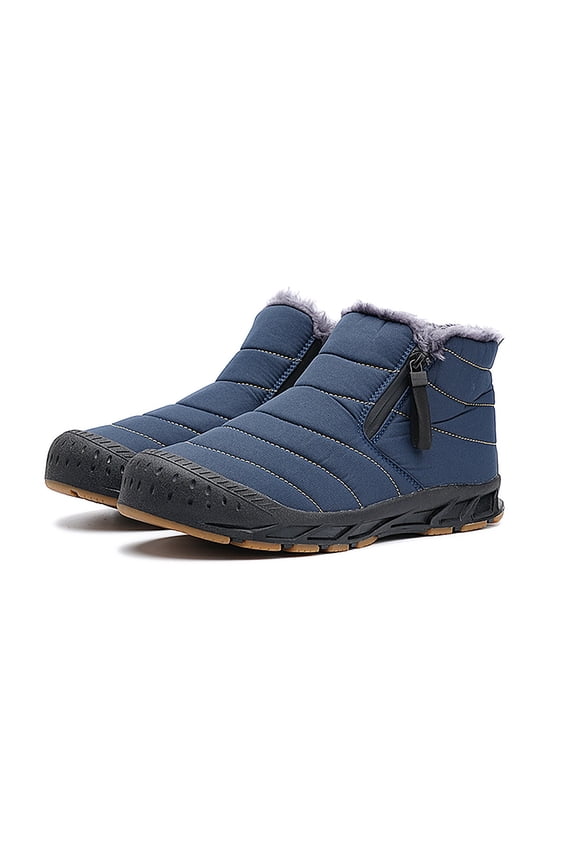 Winter Boots for Men Snow Thigh High Versatile High Top Thermal Fashion Comfort Elastic Male Cowboy Booties(Blue,10)