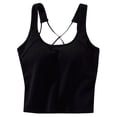 thumbnail image 1 of CHENge Women Workout Tops Sleeveless Tank Tops with Built for Women Open Back Basic Undershirt Sleeveless Shirts Plus Size Gym Clothes, 1 of 4