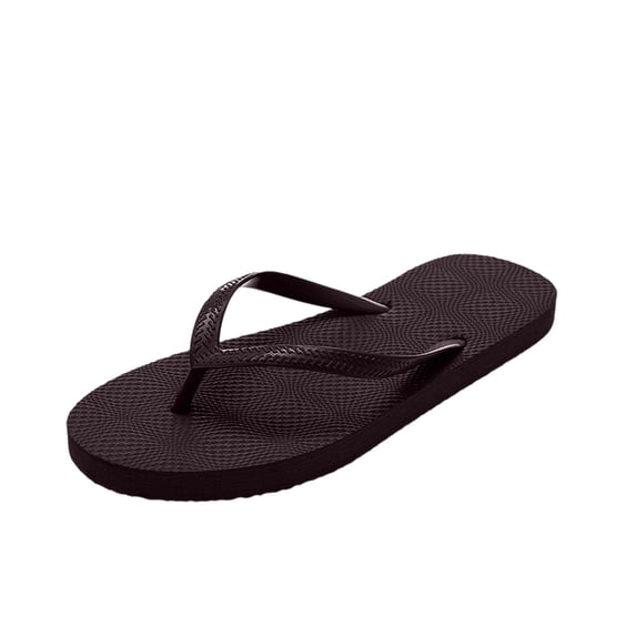 CHENge Women’s Basic Solid Color Flip Flops, Non-Slip Grid Texture Thong Sandals, Lightweight Summer Beach Slippers for Daily Wear