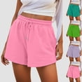 thumbnail image 1 of CHENge Women's French Terry Shorts Drawstring Lounge Sweat Shorts with Side Pockets Summer Casual Comfort Wear, 1 of 6
