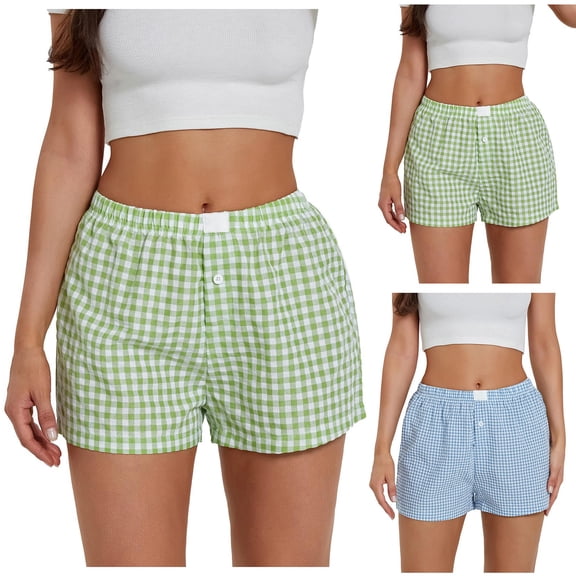 CHENge Women's High Waisted Shorts Paper Bag Waist Wide Leg Casual Summer Shorts with Belt Lounge Comfort Streetwear