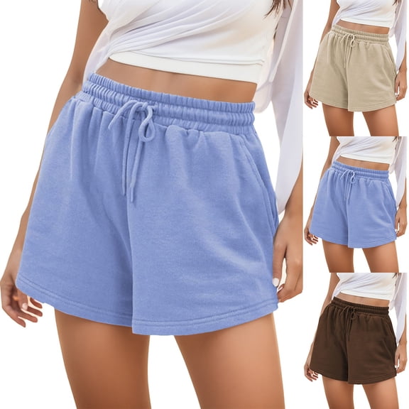 CHENge Women's Shorts Lounge Sleep Shorts Soft Comfortable Pajama Shorts for Women Fall Winter Home Wear