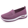 thumbnail image 1 of CHENge Women's Slip-On Orthopedic Sneakers - Breathable Mesh Knitted Walking Shoes with Wide Width, Arch Support & Non-Slip Sole - Lightweight Low-Top Design, 1 of 9