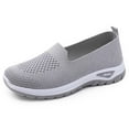 thumbnail image 1 of CHENge Women's Slip-On Orthopedic Sneakers - Breathable Mesh Knitted Walking Shoes with Wide Width, Arch Support & Non-Slip Sole - Lightweight Low-Top Design, 1 of 8