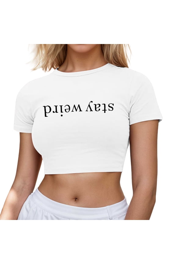 Women's Tops, Tees & Blouses Scoop Neck 1/4 Sleeve Trendy Soft Tops for Women Summer Color Block T Shirts Cute Y2k Tops Clothes for Casual Summer