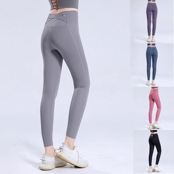 CHENge Womens Black Tights Fashion Squat-Proof Scrunch High Waisted Tummy Control No See-Through Yoga Pants Workout Running Leggings