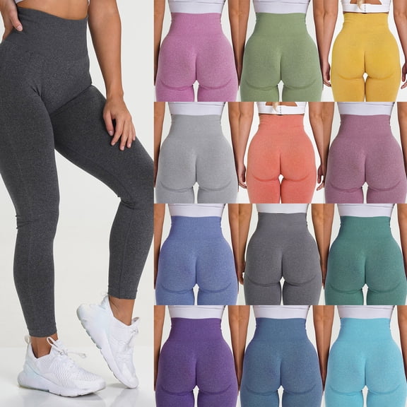 CHENge Womens Capris for Summer Regular Fit Buttery Soft Seamless Full/knee Length Capri Tummy Control Yoga Pants for Workout Athletic