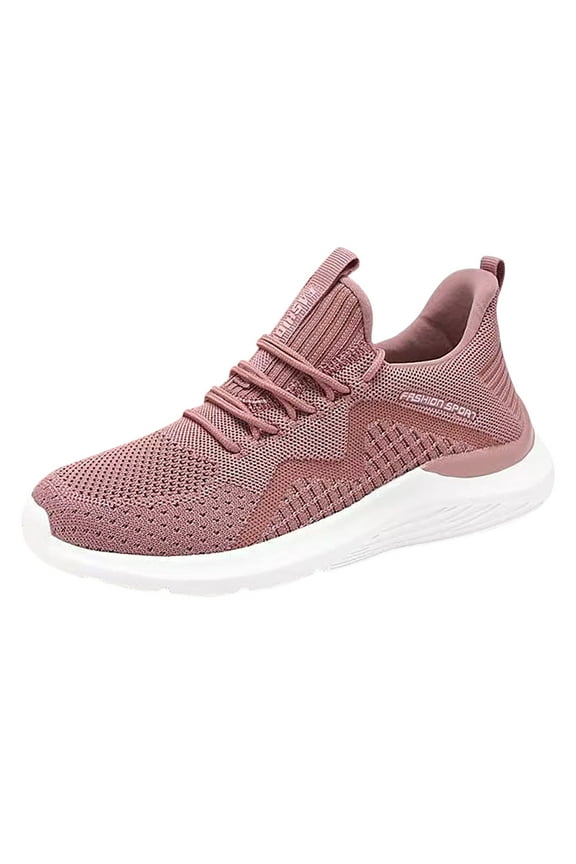 Womens Shoes Casual Trendy Lightweight Slip on Low Top Womens Work Shoe Lace Up Mesh Walking Sneakers Outdoor Work Shoes