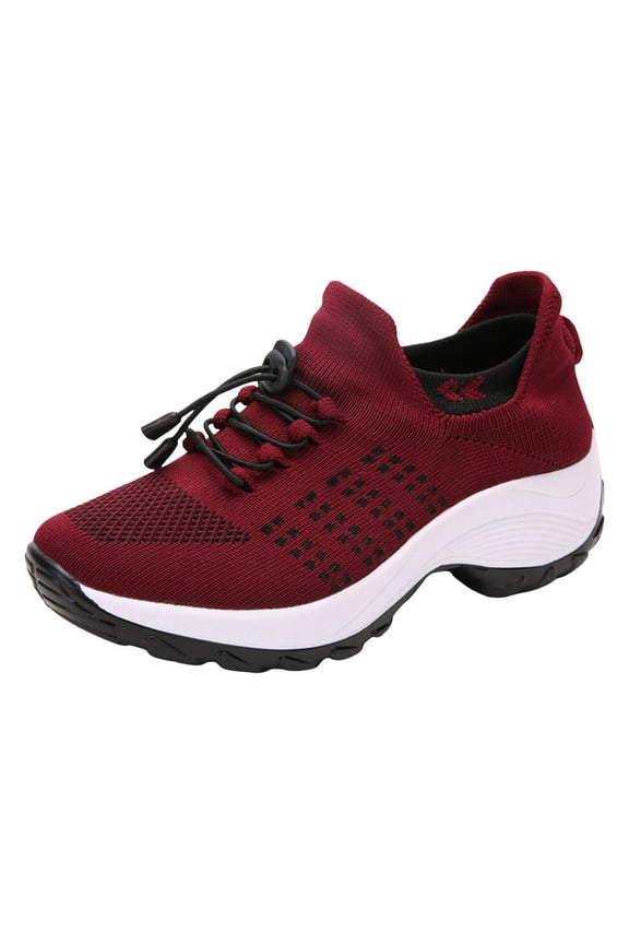 Womens Shoes Size 9 Trendy Lightweight Wide Toe Box Flats Work Shoe Women Gym Athletic Tennis Sneakers Breathable Mesh Shoes