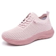 thumbnail image 1 of CHENge Womens White Sneakers Running Lightweight Casual on Low Top Basketball Shoes Women Gym Workout Shoes Breathable Mesh Sneakers, 1 of 9