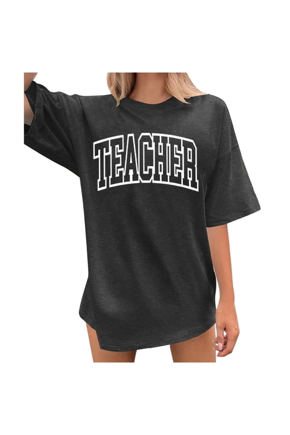 Workout Tops for Women O Neck Half Sleeve Vintage Breathable Women's Tops Plain Color Workout Tops Short Sleeve Cotton Tshirts Streetwear Boyfriend Tee