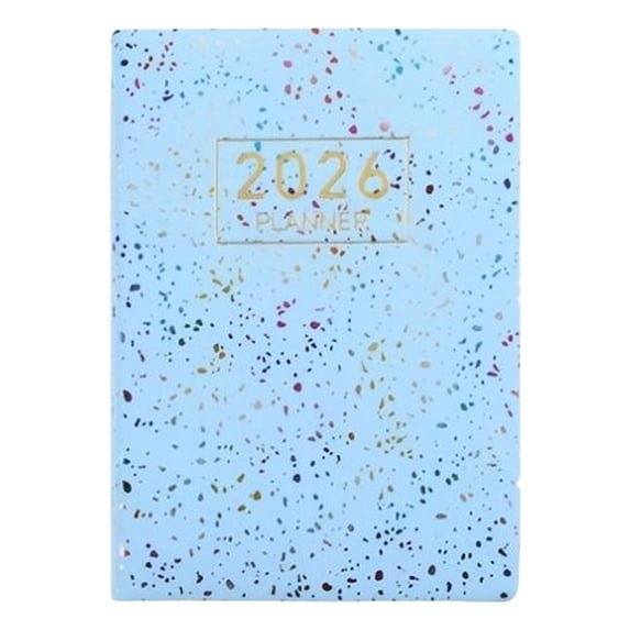 CHENjy 2026 Planner A7 Size Daily Travel Organizer Notebook Easy Write Multifunctional for College High School Personal Projects