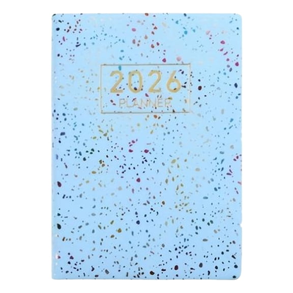 CHENjy 2026 Planner A7 Size Daily Travel Organizer Notebook Easy Write Multifunctional for College High School Personal Projects