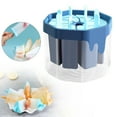 thumbnail image 1 of CHENjy 8-Cavity Popsicle Molds with Stand - BPA Free Reusable Ice Pop Maker for Kids, Homemade Ice Cream & Frozen Yogurt Treats (Dishwasher Safe), 1 of 9