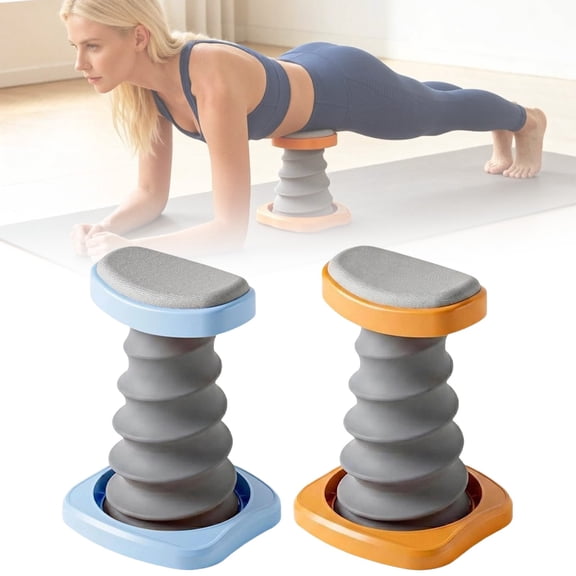 CHENjy Assisted Push Up Trainer, Beginner Push Up Support Stand with Spring Frame, Portable Home Full Body Workout Equipment, Blue