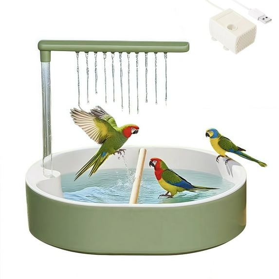Aviary Pool For Parrots With Waterfall photo