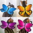 thumbnail image 1 of CHENjy Butterfly Wing Pet Costume Realistic Adjustable Cosplay Wing Fashion Cat Accessories for Halloween 7.87*7.87 in, 1 of 7
