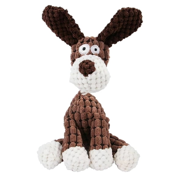 CHENjy Durable Plush Dog Toy Squeaky Chew Toy Perfect for Small Medium Dogs Teething Cleaning Interactive Play 1 Year Guarantee