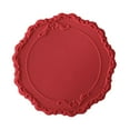 thumbnail image 1 of CHENjy Embossed Lace Silicone Coaster - Food-Grade Table Mat for Hot Pots/Bowls, Non-Slip & Washable, Nordic Style Home Accessories, 1 of 3