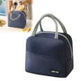 thumbnail image 1 of CHENjy Everyday Reusable Lunch Box Insulated Cooler Bag, Leakproof Lunch Container for Work Road Trip Navy, 1 of 7