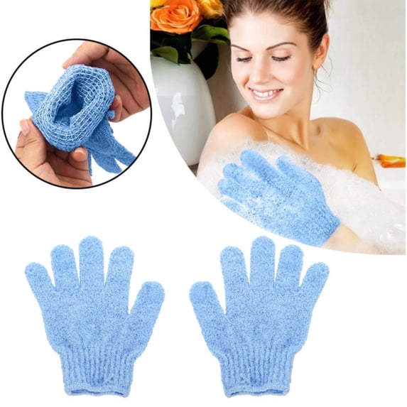 CHENjy Exfoliating Body Gloves for Shower Deep Cleansing Dead Skin Removal Scrubber Spa Massage Tool for Men Women 7.28*5.9 in
