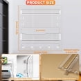 thumbnail image 1 of CHENjy Floating Shelves Wall Mount Stick On Bedside Shelf Organizer Self Adhesive Storage Caddy for Phone Remote Glasses Keys Cute Room Decor Aesthetic for Bedroom Clear, 1 of 6