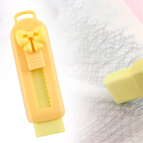CHENjy Latex Free Soft Eraser Retractable Sliding Eraser That Erases Cleanly Without Scratching for Office Craft Stationery Creative Use 3.35*0.98 in