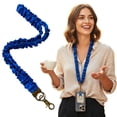 thumbnail image 1 of CHENjy Lightweight Ruched Key Lanyard, Fabric Phone Anti Drop Tether with Lobster Clasp for Office and Daily Use, Blue, 1 of 6