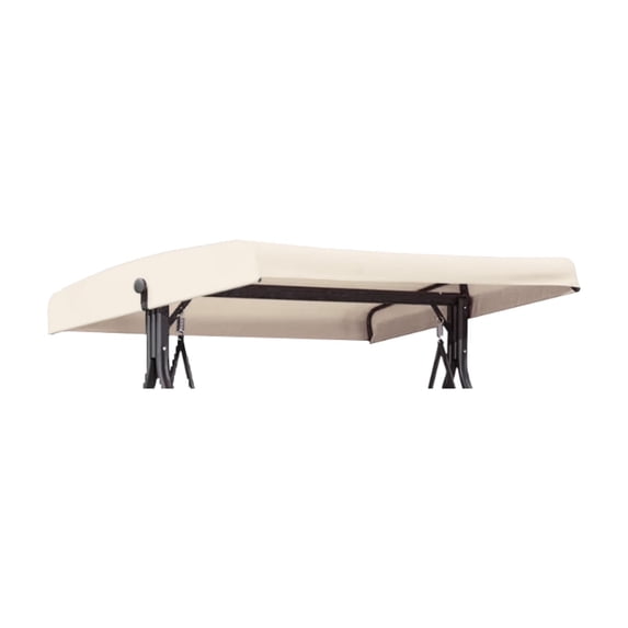 CHENjy Outdoor Swing Canopy Replacement Roof Green Straight Edge Rain Sun Resistant Swing Ceiling Cover with Side Holes for Patio Garden Weatherproof Swing Cover