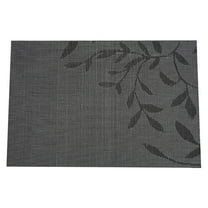 CHENjy PVC Woven Placemats - Eco-Friendly Table Mats 18x12 Inch, Heat Resistant up to 80°C for Dining Tables, Easy Clean Vinyl Placemats for Home & Office