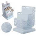 thumbnail image 1 of CHENjy Pen Holder Desk Organizer, Desktop Supply Storage Box, Hollow Design Office Desk Accessories for Art Craft Stationery Vanity Counter 6.3*4.53 in, 1 of 6