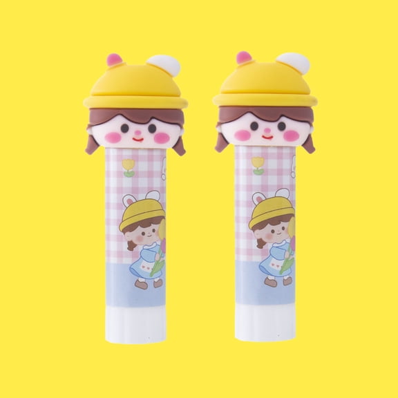 CHENjy Permanent Clear Glue Stick for Crafts and Photos Wrinkle Free Washable Adhesive 3.54*1.18 in