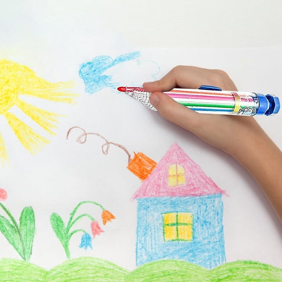 CHENjy Retractable Changeable Multicolor Crayons Creative Plastic Painting Crayon for Art Projects Drawing Office and Craft Supplies 5.9 in