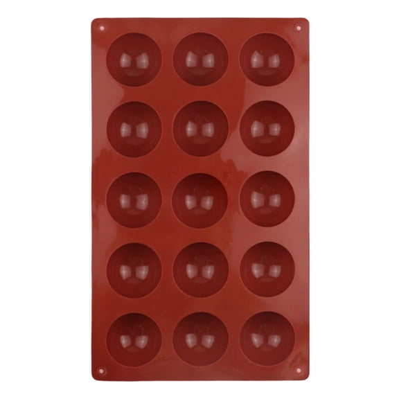 CHENjy Silicone Cake Mold Non Stick Quick Release Semi Sphere Pan for Jelly Dessert Making Oven Safe Reusable Flexible Baking Mold