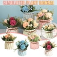 thumbnail image 1 of CHENjy Small Fake Plant for Desk, Artificial Hydrangea Potted Plant, Low Maintenance Faux Flowers Ceramic Pot Housewarming Gift Mother's Day Gift, 1 of 7