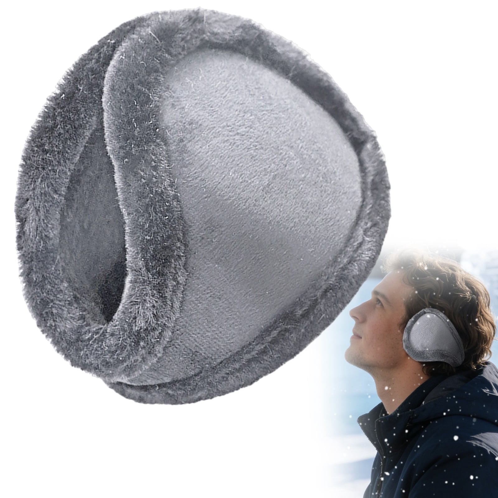 CHENjy Thermal Ear Warmers for Cold Weather, Fleece Earmuffs for ...