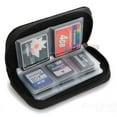thumbnail image 1 of CHENjy Universal Memory Card Storage Wallet 22 Slots Case Holder for SD Micro Camera Photo Video Organizer Accessories Black, 1 of 7