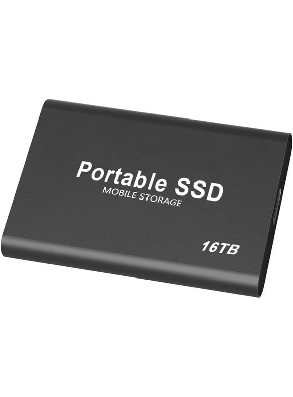 CHEO Hard Drive usb 3.0 Gen1 16-TB Black Poratable External SSD for PC