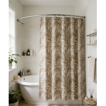 CHERAISA Shower Curtain with 12 Plastic Hooks,Waterproof PEVA Shower Liner for Bathroom 72"x72",Machine Washable