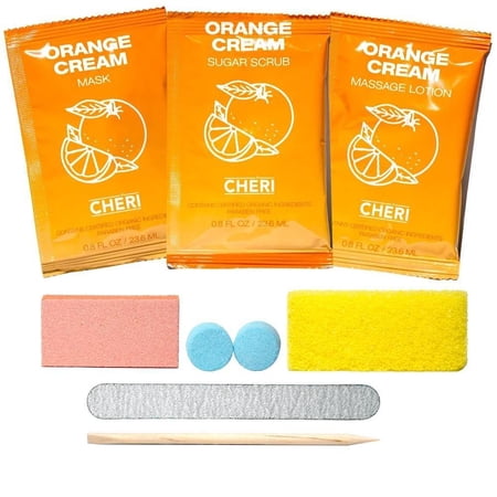 CHERI 8 IN 1 Pedicure Kit Orange Cream