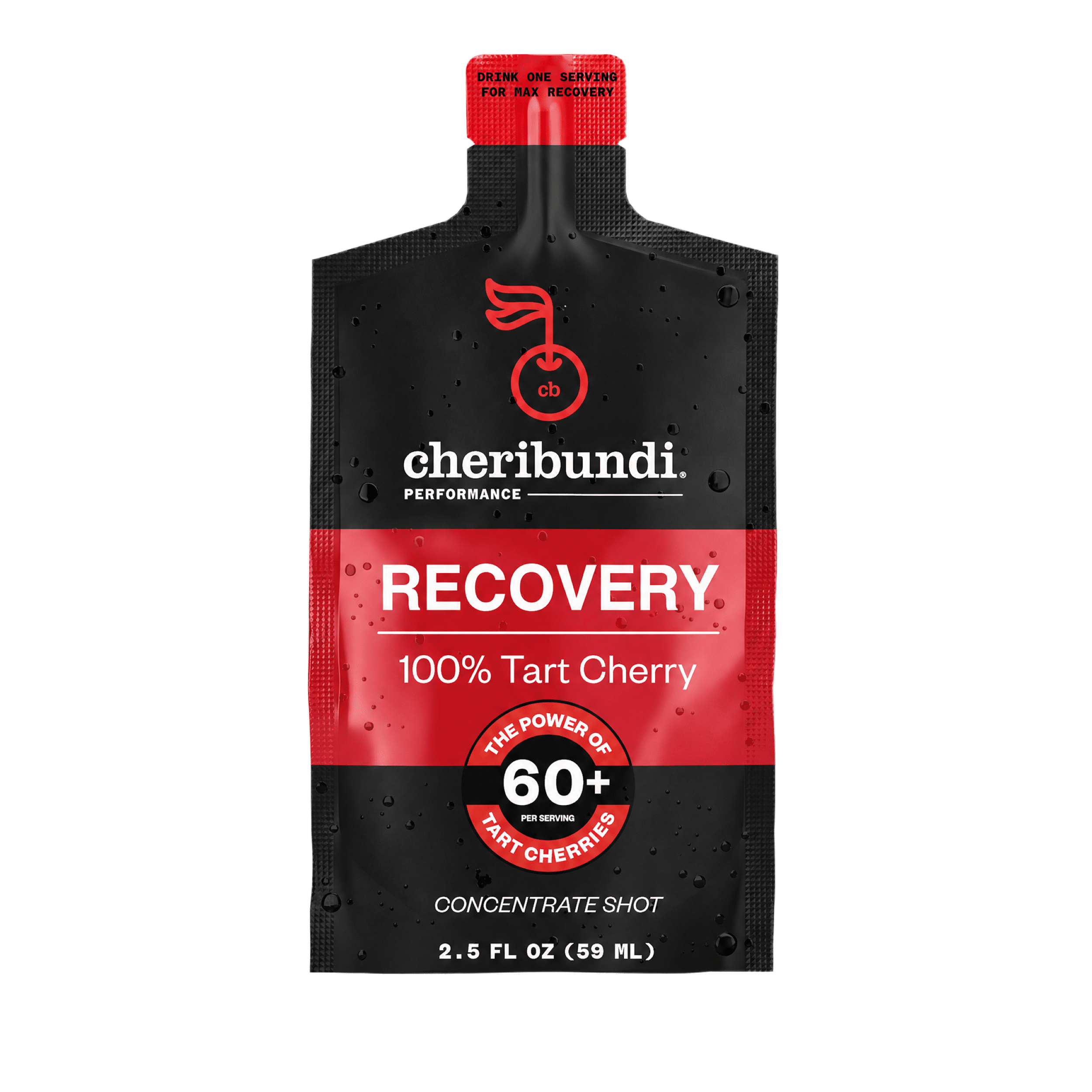 Cheribundi Pure Tart Cherry Shot, Natural Sleep & Immune Support, 2.5 fl oz, 1 Count