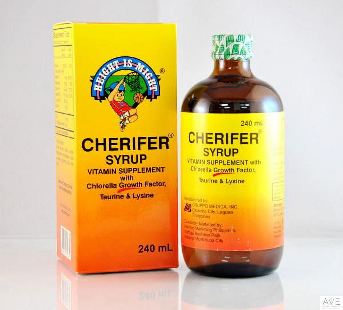 CHERIFER Syrup with Chlorella Growth Factor Taurine Lysine 240